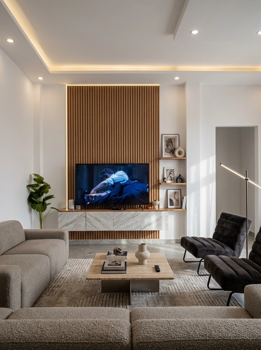 Interior design in Contemporary style — Living Room by GenRoom AI
