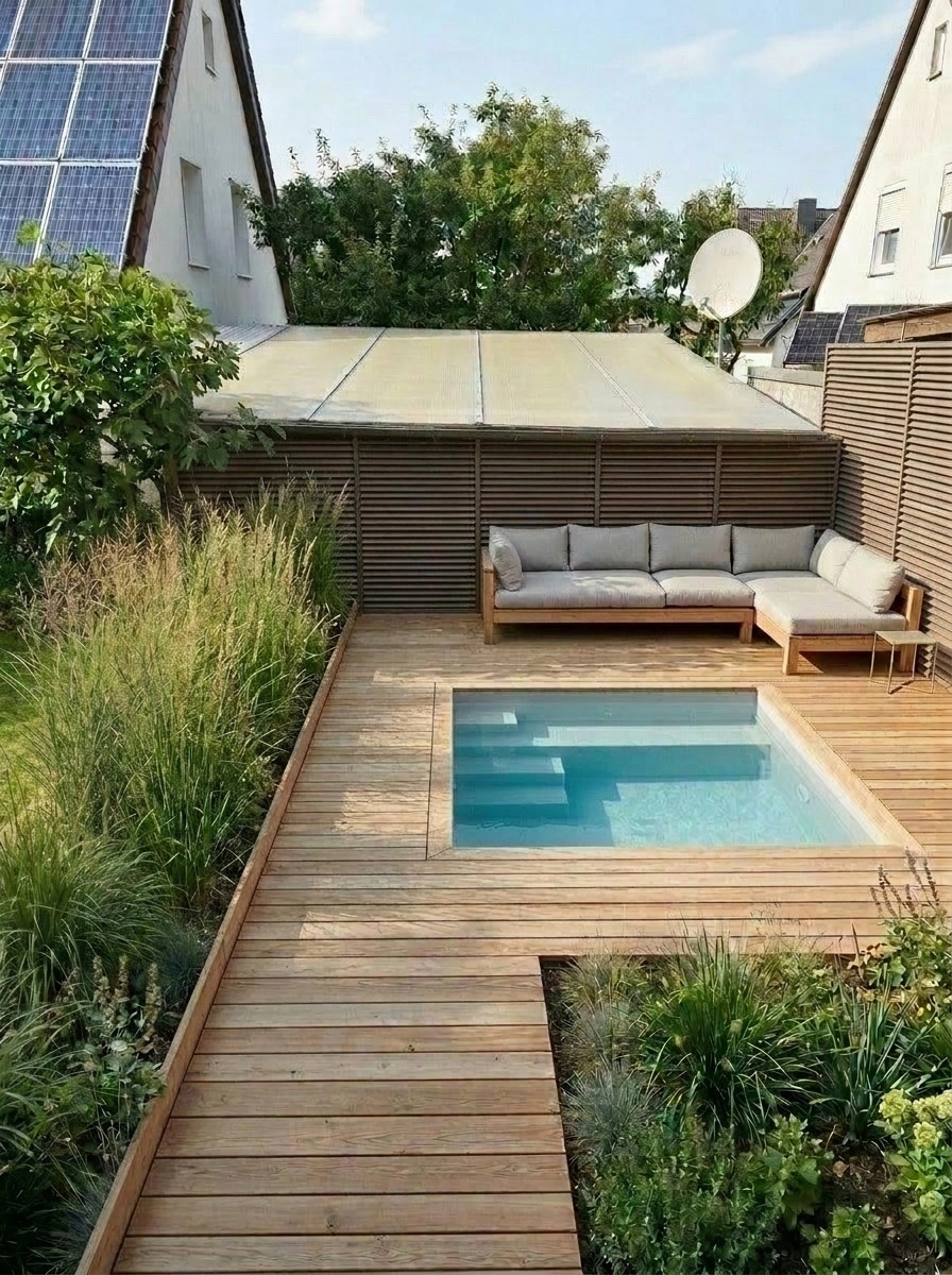 Landscape design in Scandinavian Garden style — Yard by GenRoom AI