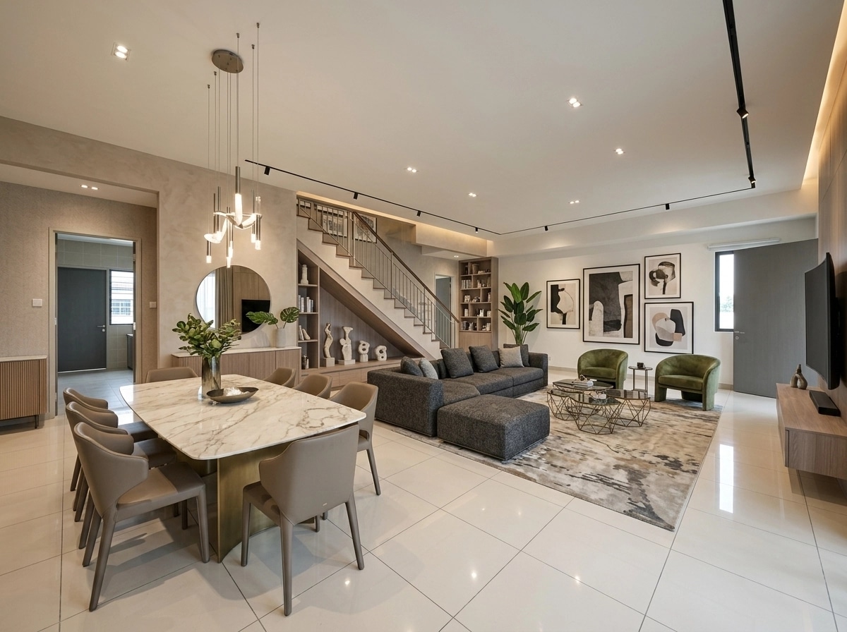 Interior design in Contemporary style — Living Room by GenRoom AI