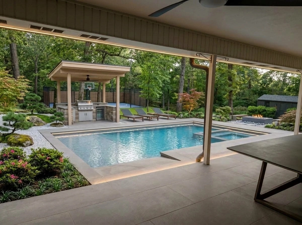 Design paysager en style Japanese Garden — Jardin par GenRoom AI