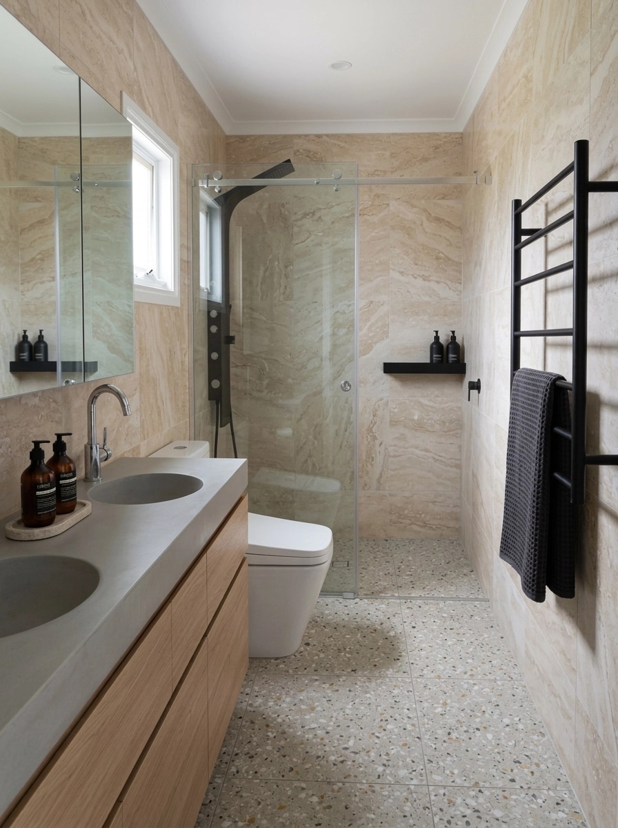 Minimalism Bathroom design — interior photo by GenRoom AI