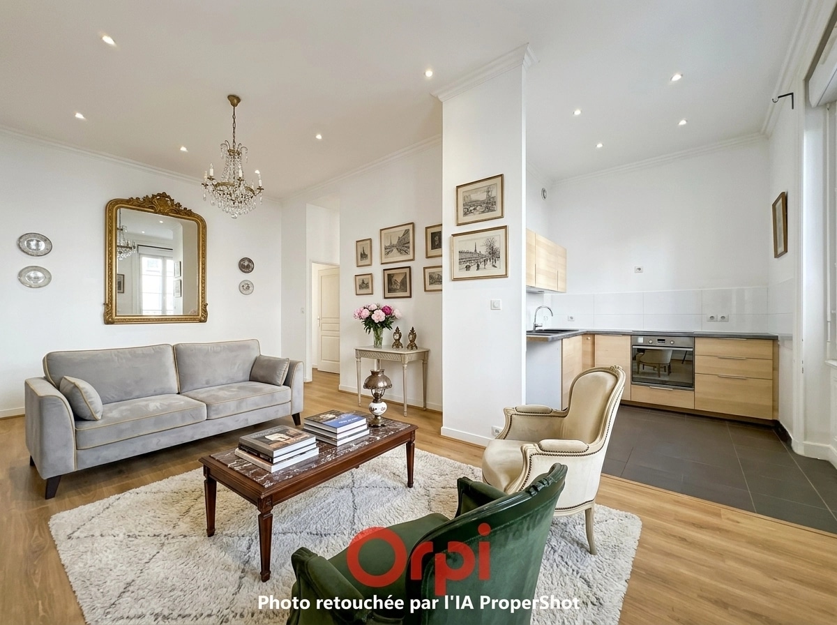 Interior design in French Parisian style — Living Room by GenRoom AI