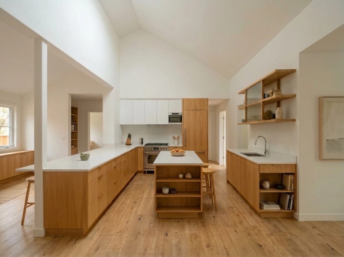 Kitchen interior in Scandinavian style — photo by GenRoom AI