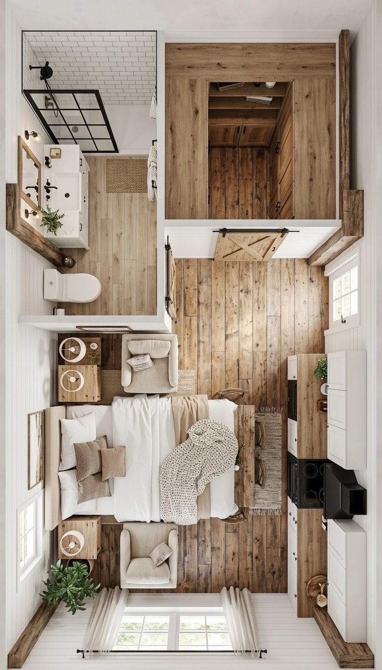 Modern Farmhouse Living Room design — interior photo by GenRoom AI