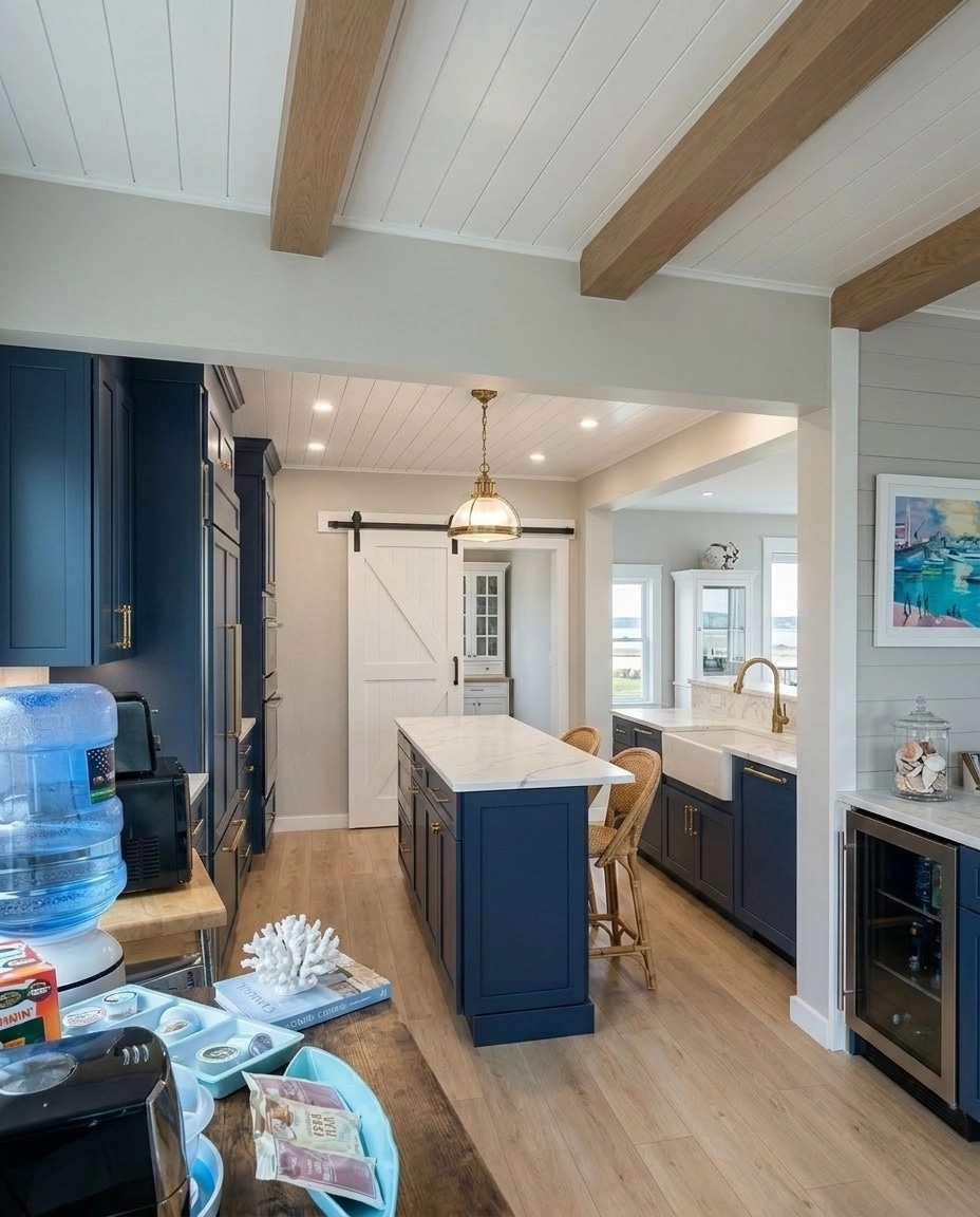Interior design in Coastal / Hamptons style — Kitchen by GenRoom AI