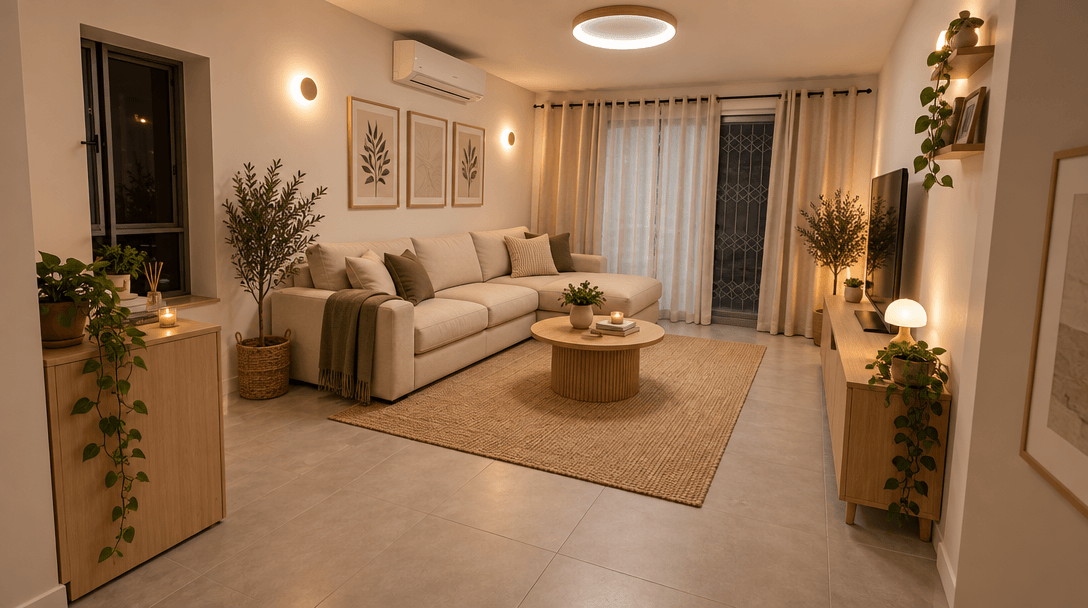 Scandinavian Living Room design — interior photo by GenRoom AI
