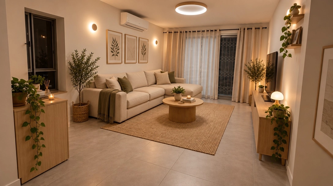 Interior design in Scandinavian style — Living Room by GenRoom AI