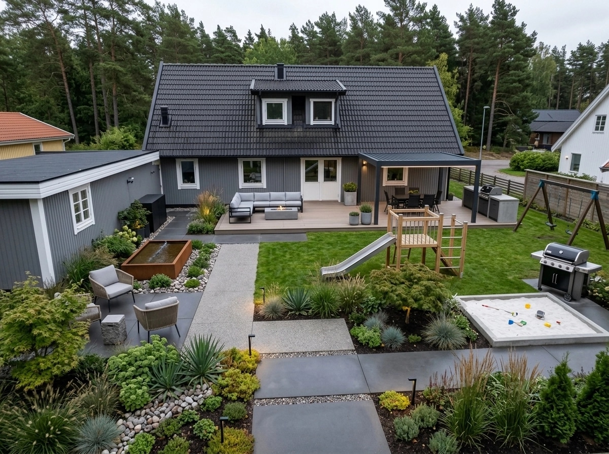 Contemporary Yard Yard design — yard photo by GenRoom AI