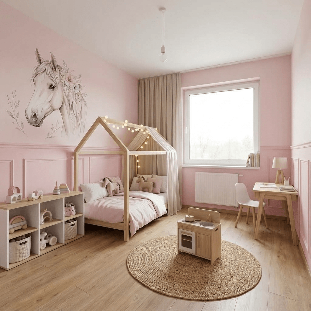 Scandinavian Kids Room design — interior photo by GenRoom AI