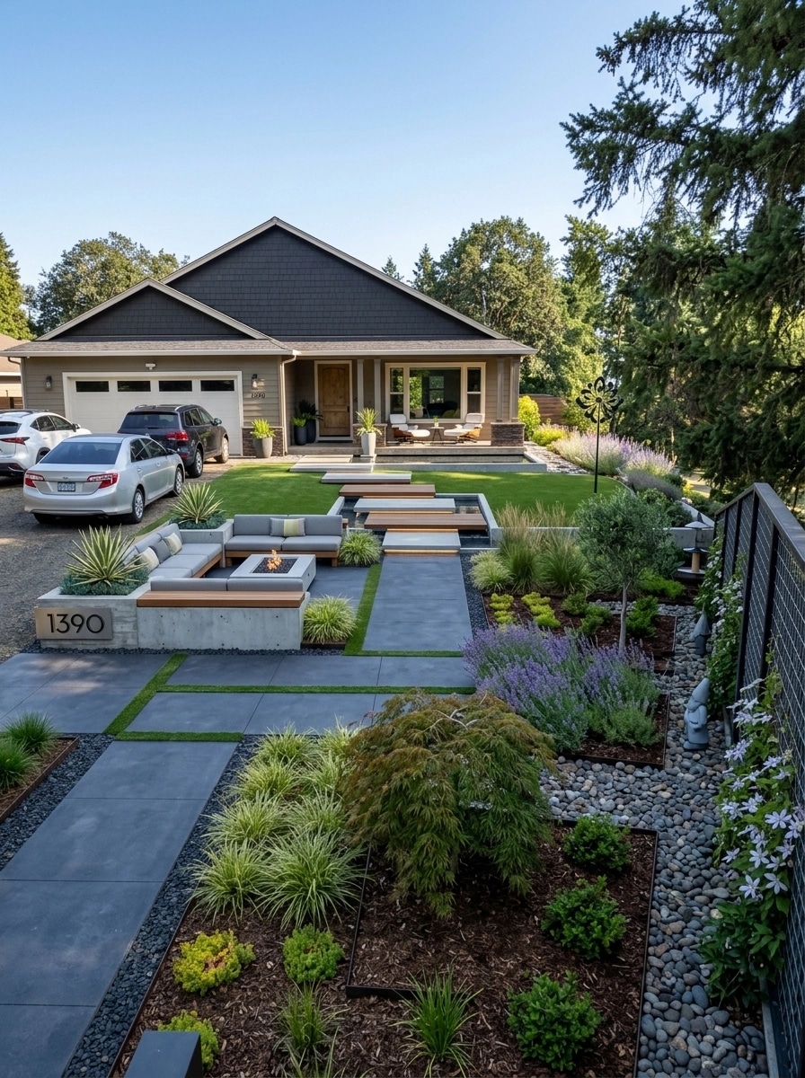 Contemporary Yard Yard design — yard photo by GenRoom AI