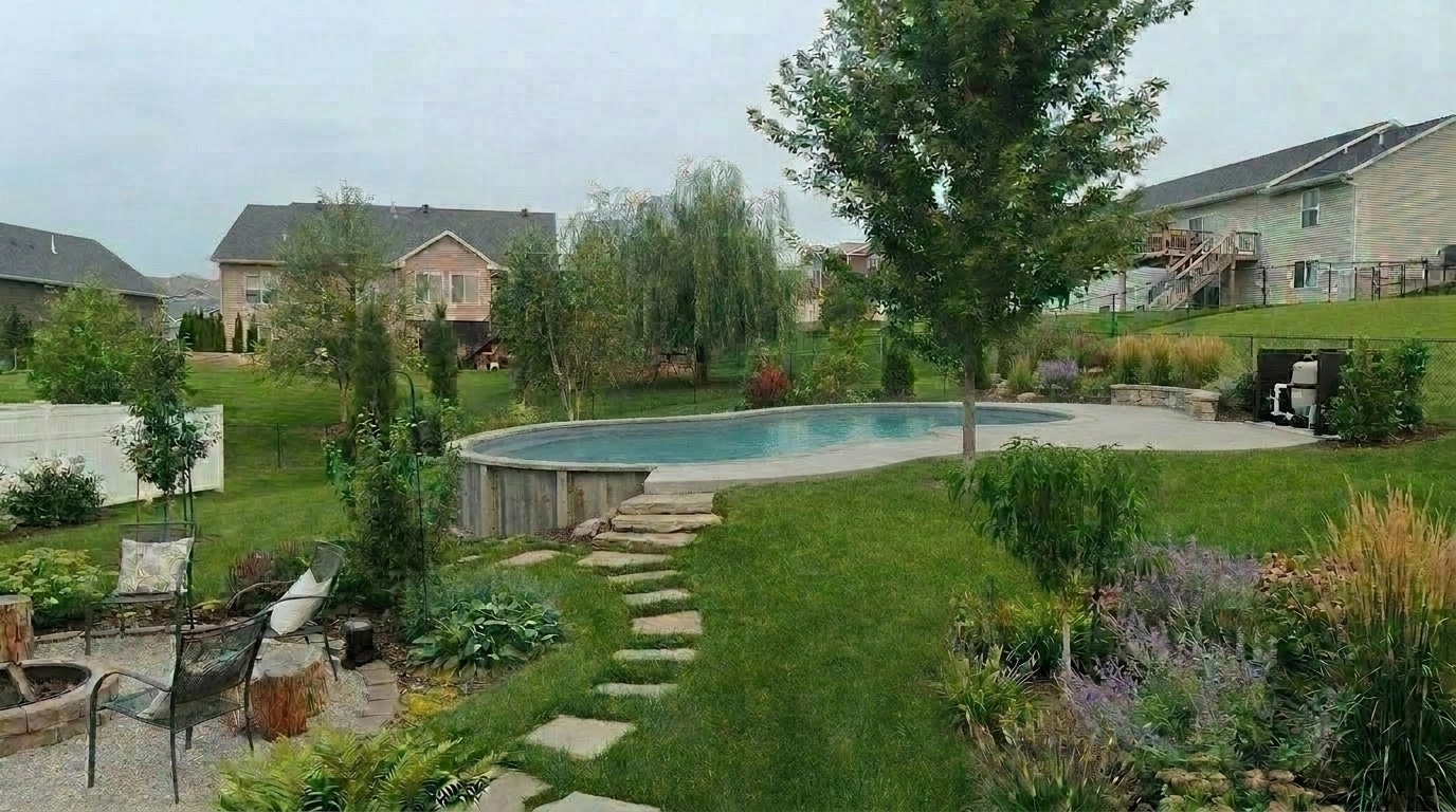 Landscape design in Eco Natural Garden style — Yard by GenRoom AI