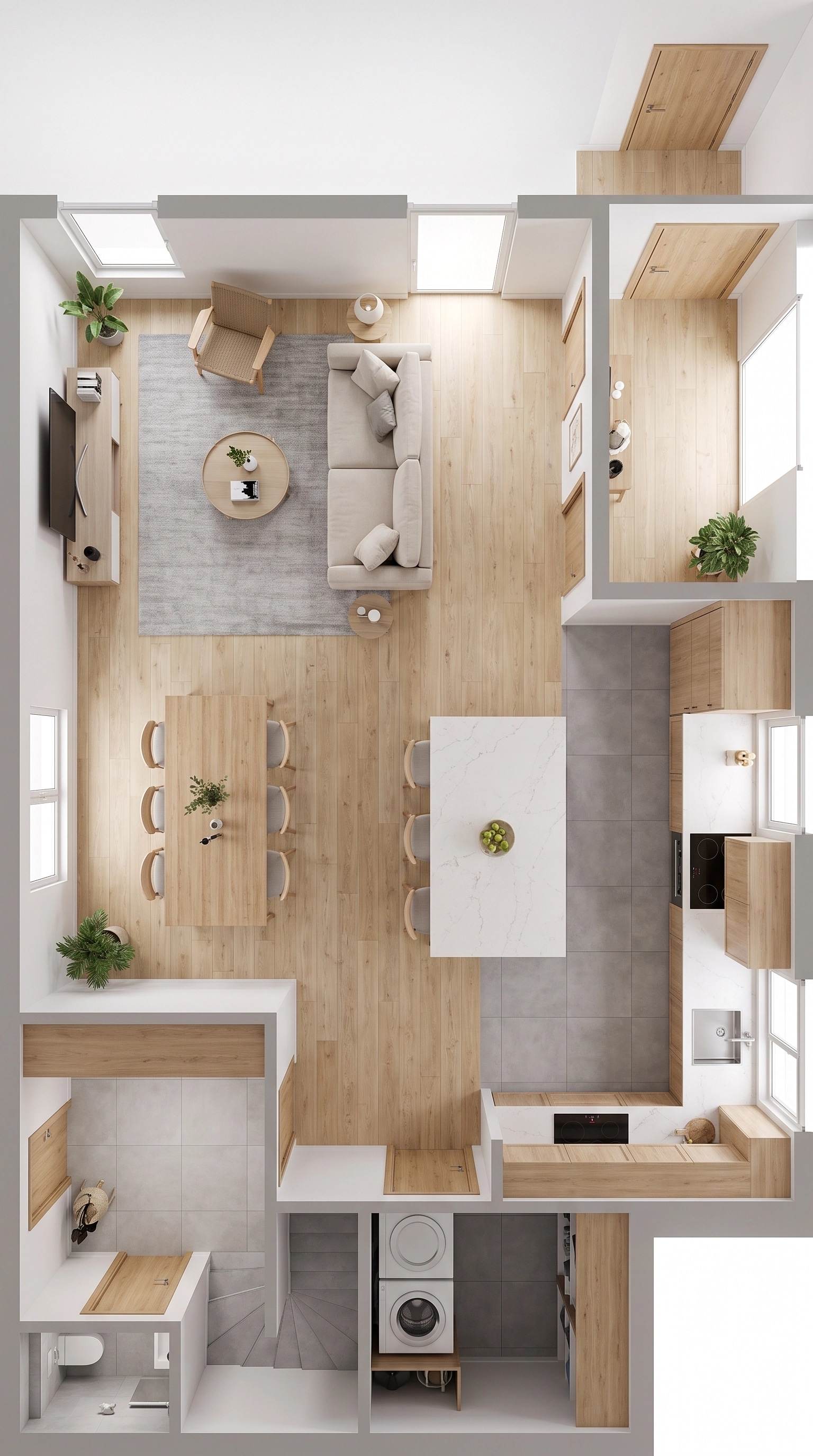 Scandinavian Living Room design — interior photo by GenRoom AI