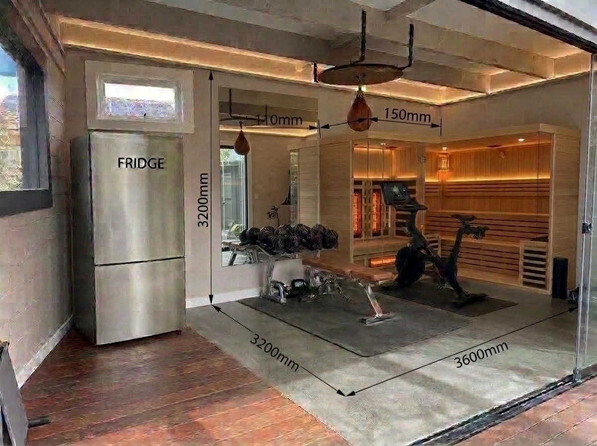 Interior design in Contemporary style — gym by GenRoom AI