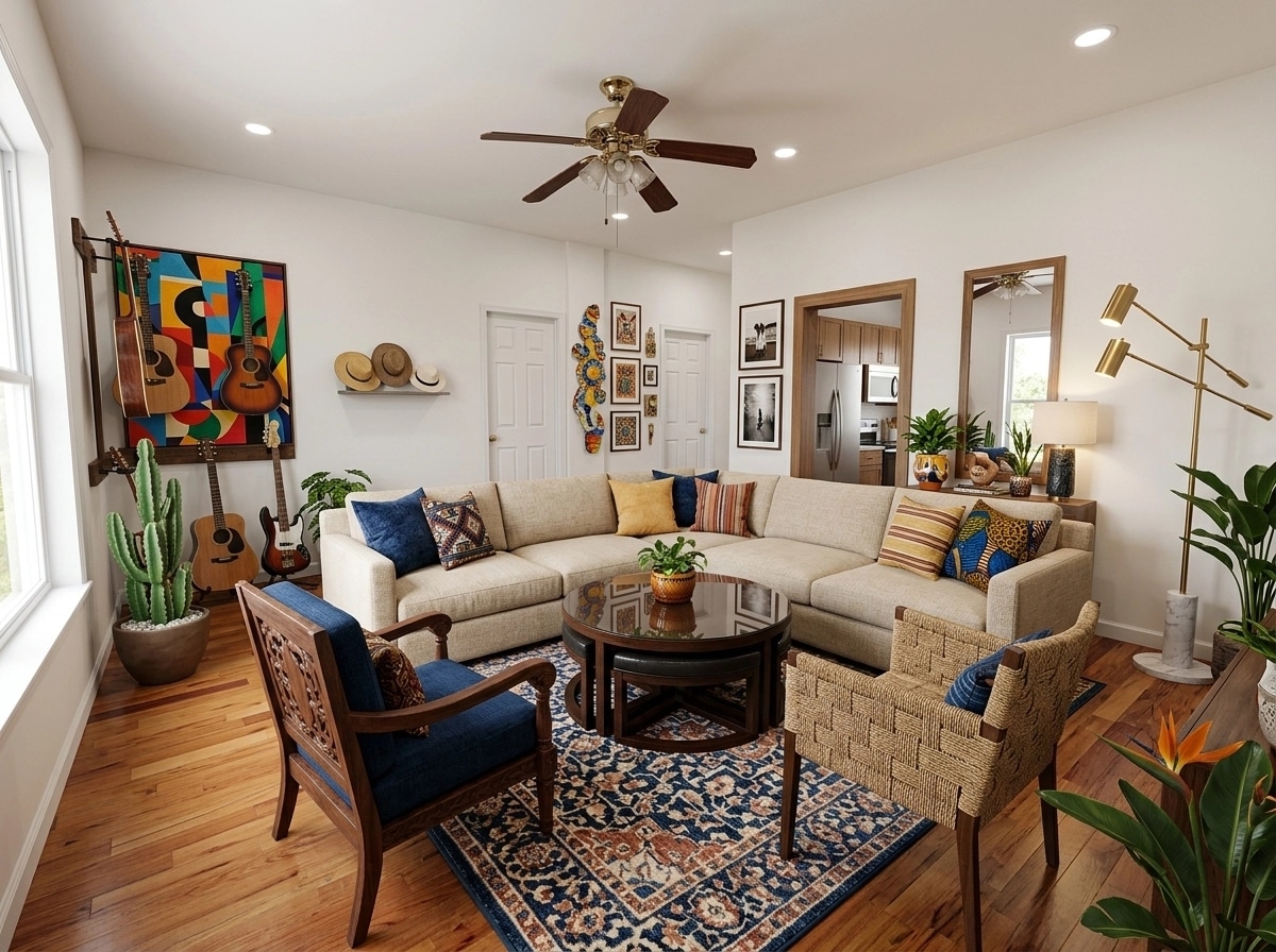 Interior design in Contemporary style — Living Room by GenRoom AI