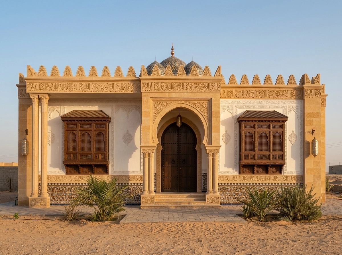 Arabian Facade Facade design — facade photo by GenRoom AI