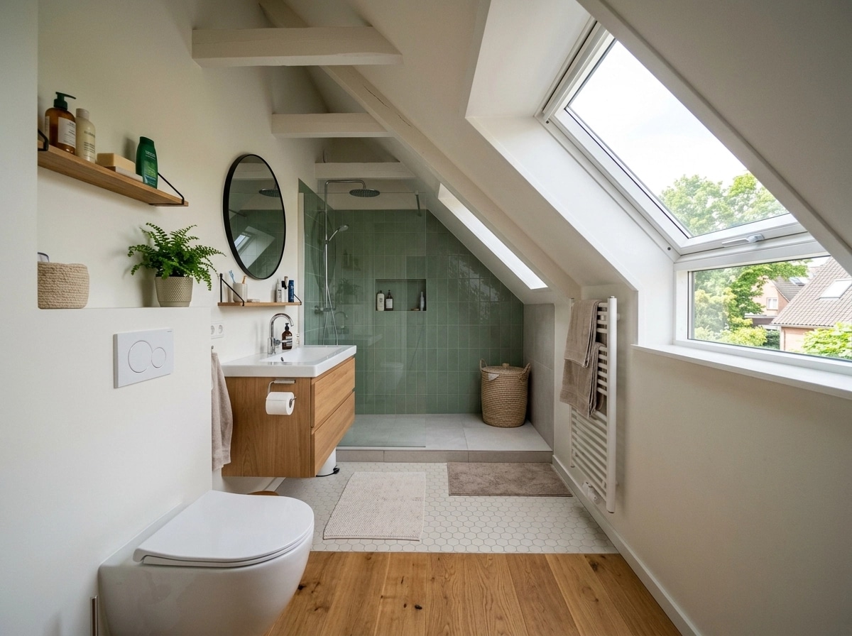 Bathroom interior in no_style style — photo by GenRoom AI