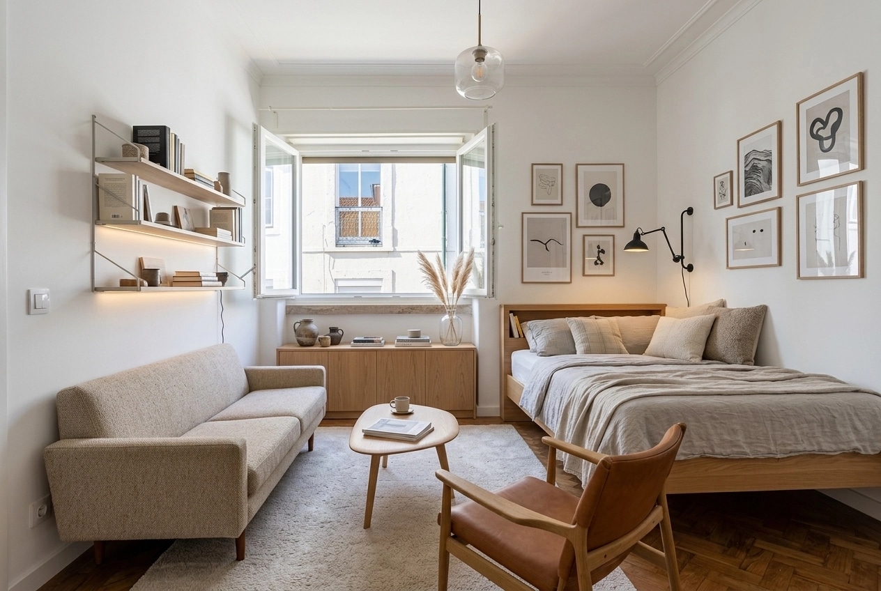 Scandinavian Living Room design — interior photo by GenRoom AI