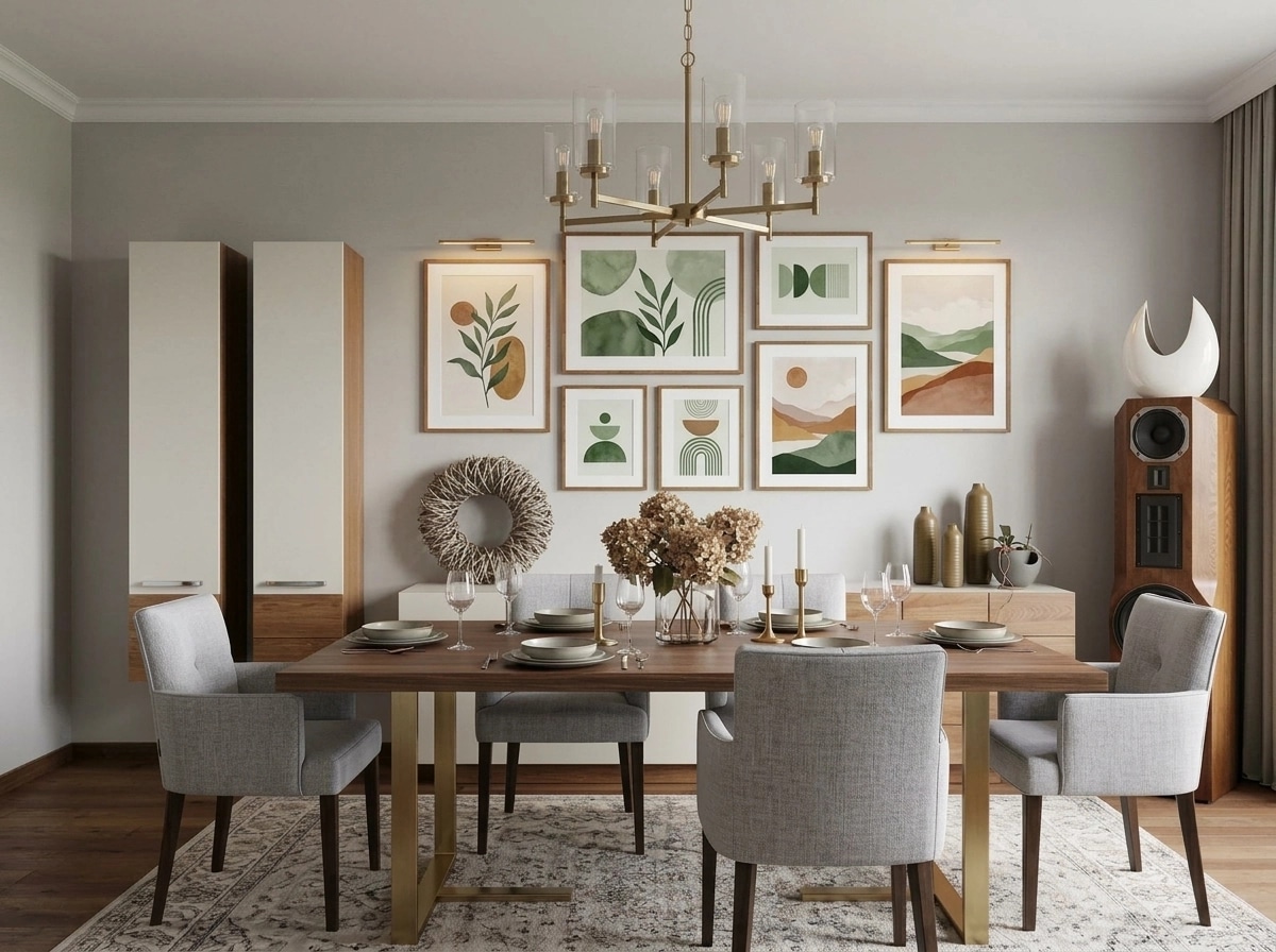 Interior design in Transitional style — dining_room by GenRoom AI