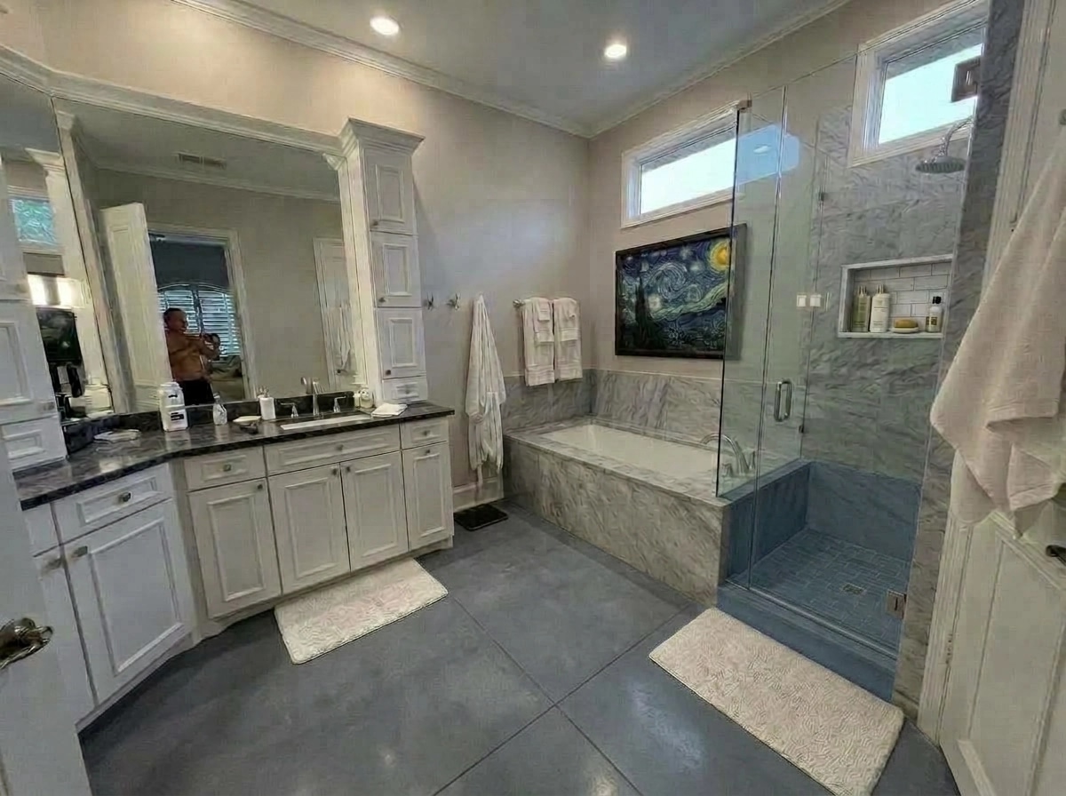 Bathroom interior in no_style style — photo by GenRoom AI