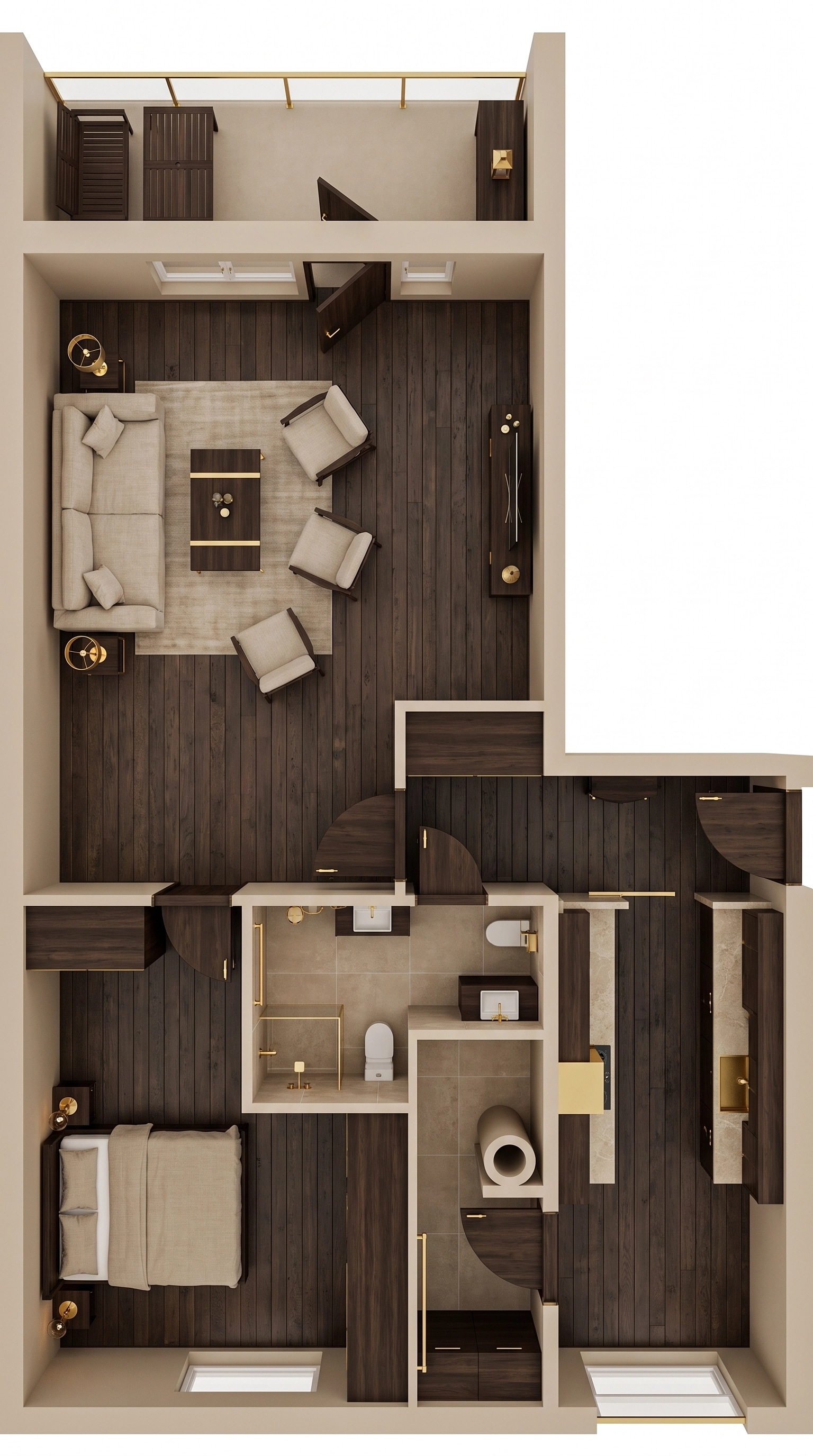 Modern Farmhouse Living Room design — interior photo by GenRoom AI