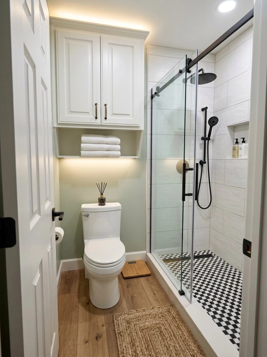 Interior design in Modern Farmhouse style — Bathroom by GenRoom AI