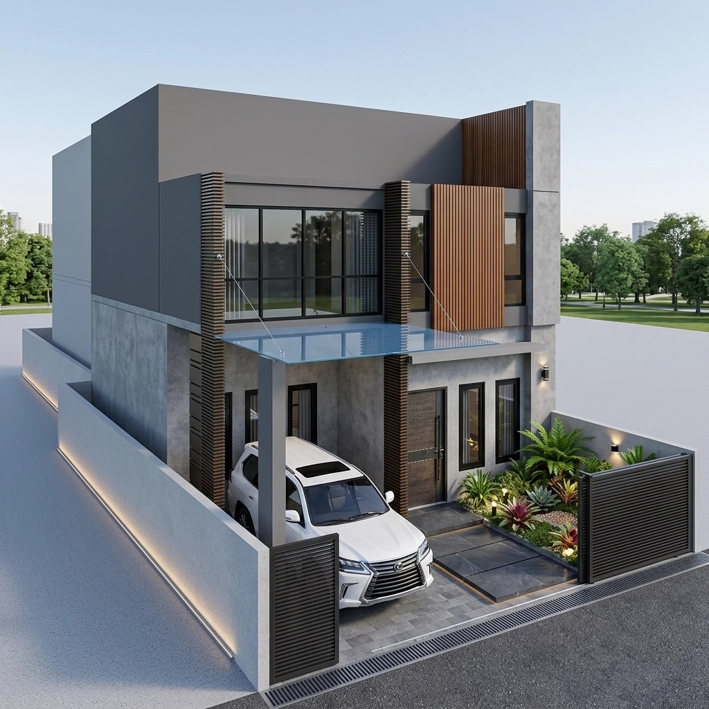 Contemporary Facade Facade design — facade photo by GenRoom AI