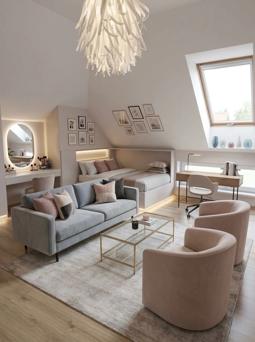 Interior design in Contemporary style — Living Room by GenRoom AI