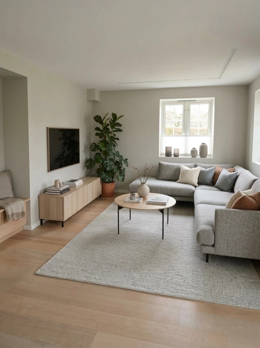 Interior design in Scandinavian style — Living Room by GenRoom AI