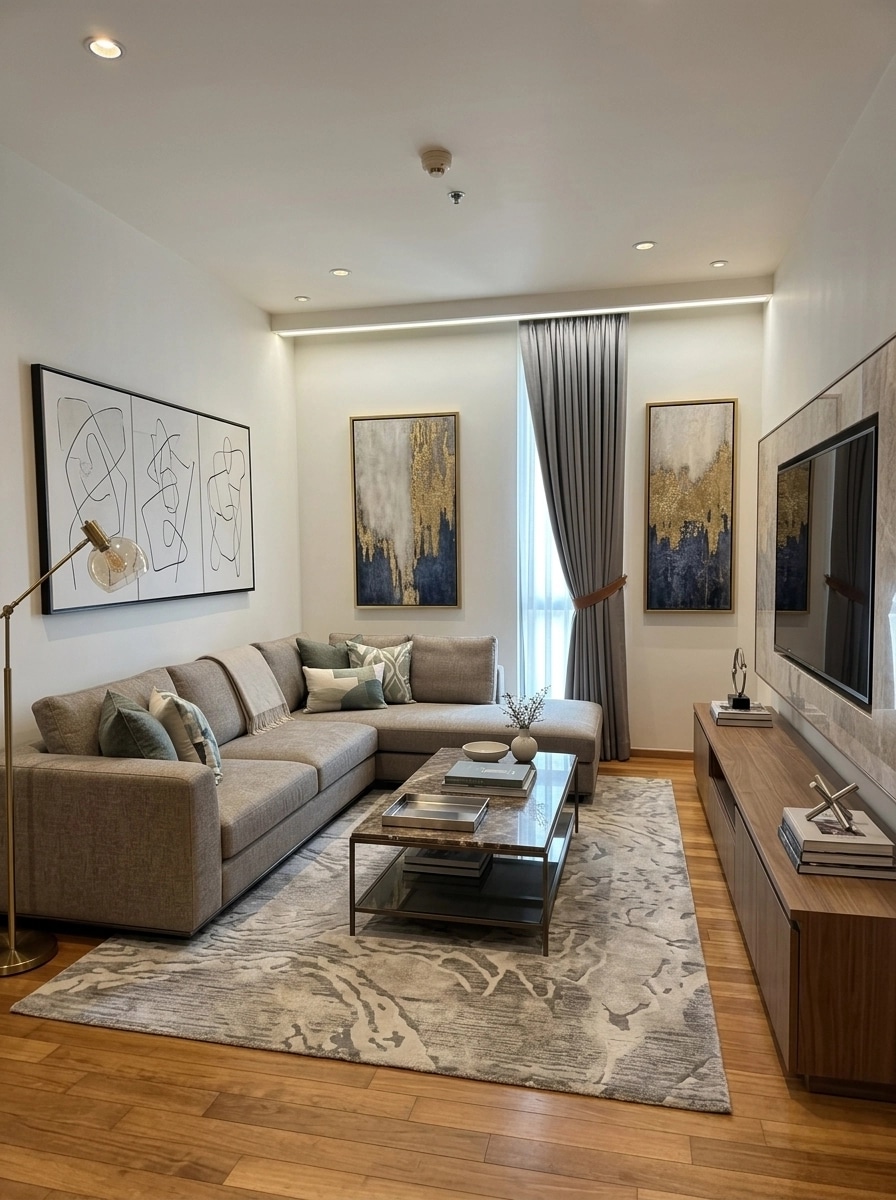 Interior design in Contemporary style — Living Room by GenRoom AI