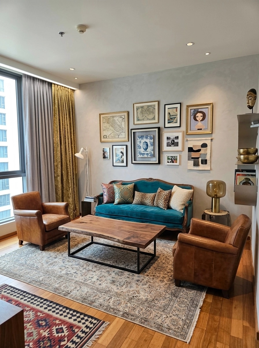 Interior design in Eclectic style — Living Room by GenRoom AI