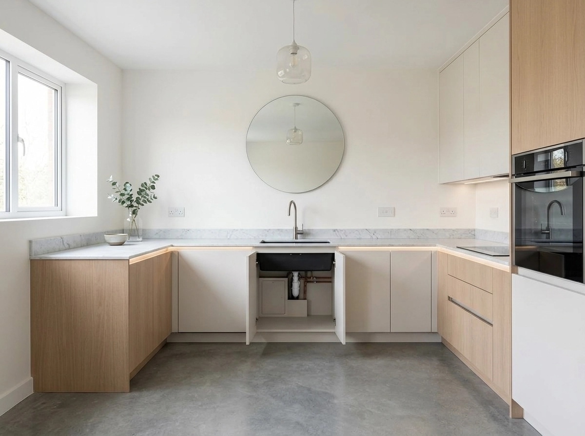 Minimalism Kitchen design — interior photo by GenRoom AI
