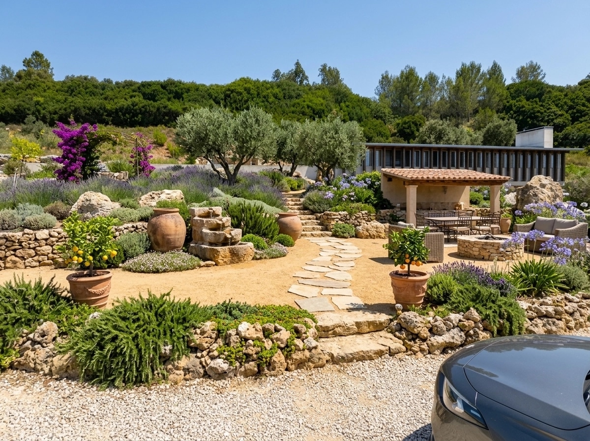 Mediterranean Yard Yard design — yard photo by GenRoom AI