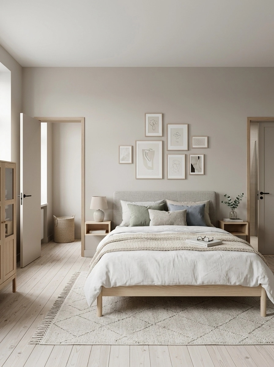 Scandinavian Bedroom design — interior photo by GenRoom AI