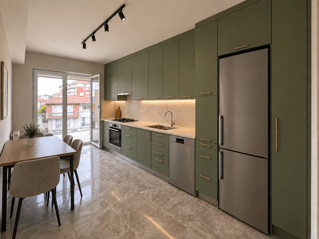 Kitchen interior in no_style style — photo by GenRoom AI
