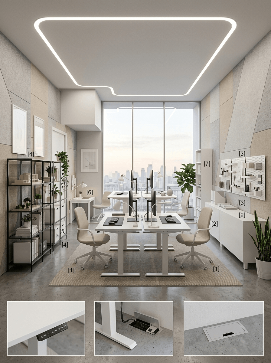 Interior design in Minimalism style — office_space by GenRoom AI