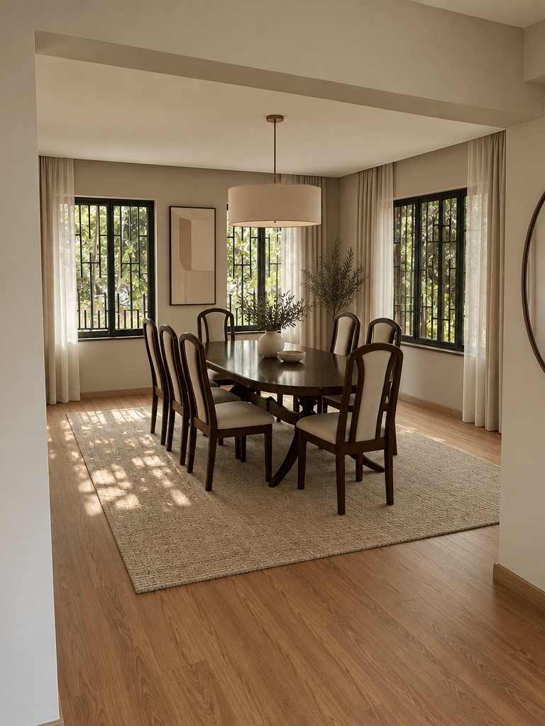 Reka bentuk dalaman dalam gaya Minimalism — dining_room oleh GenRoom AI