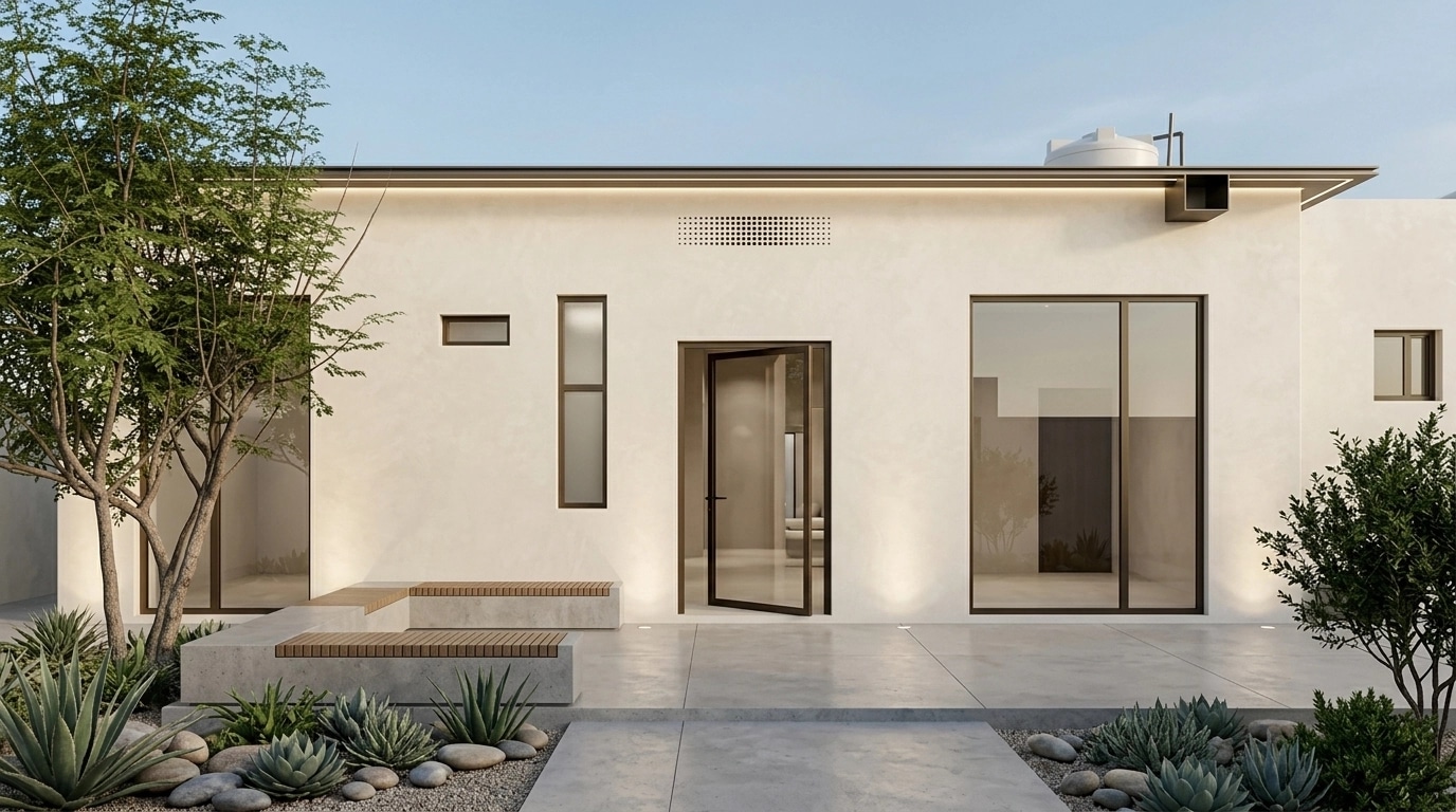 Minimalist Facade Facade design — facade photo by GenRoom AI