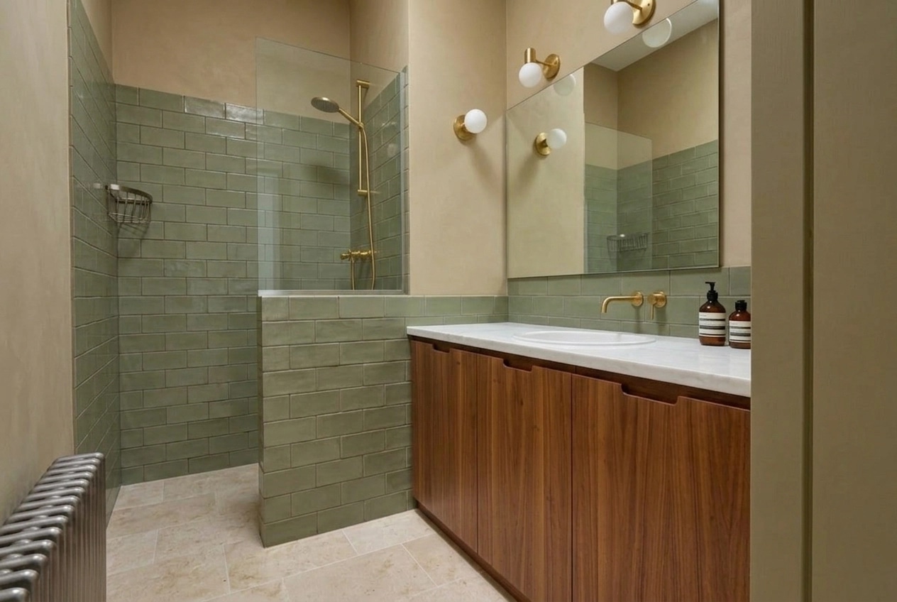 Bathroom interior in no_style style — photo by GenRoom AI