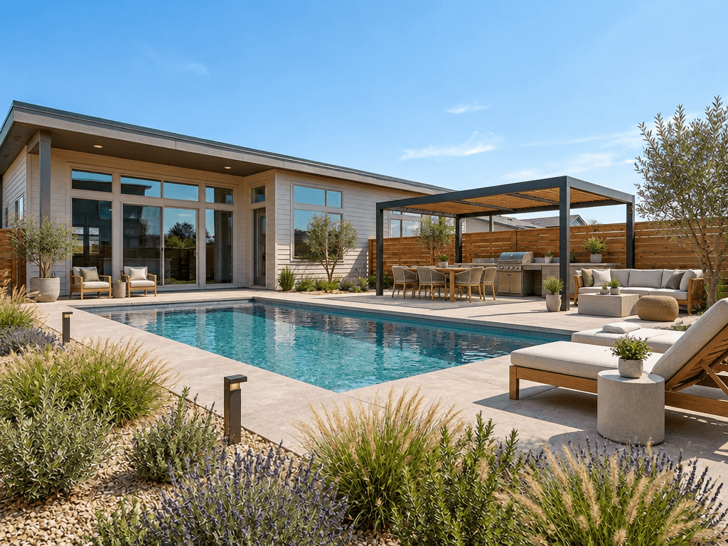 Contemporary Yard Yard design — yard photo by GenRoom AI
