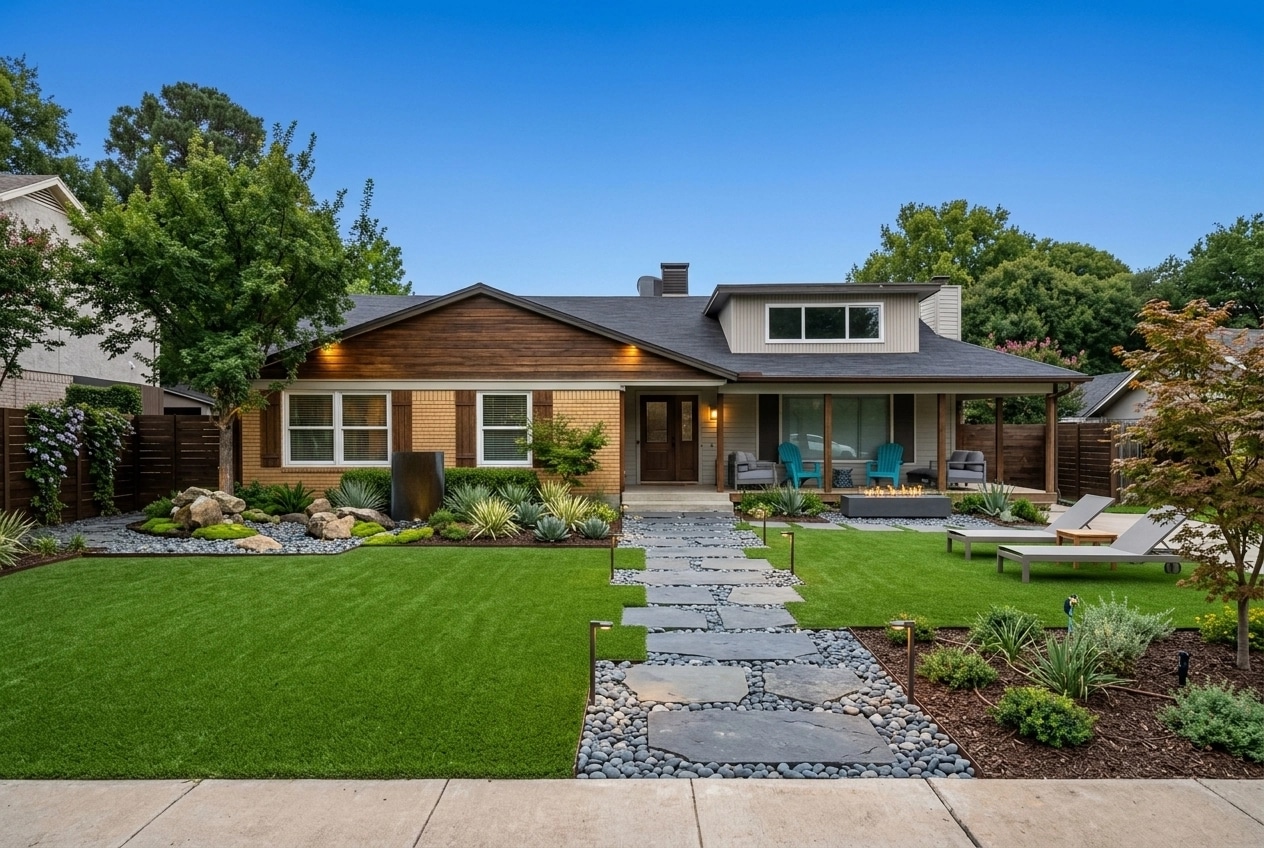 Landscape design in Contemporary Yard style — Yard by GenRoom AI