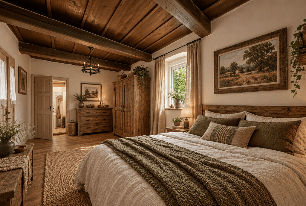 Rustic Bedroom design — interior photo by GenRoom AI