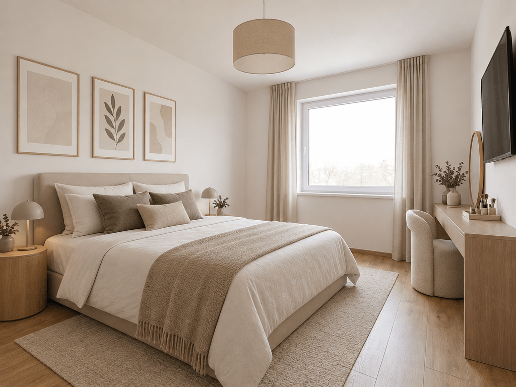 Interior design in Minimalism style — Bedroom by GenRoom AI