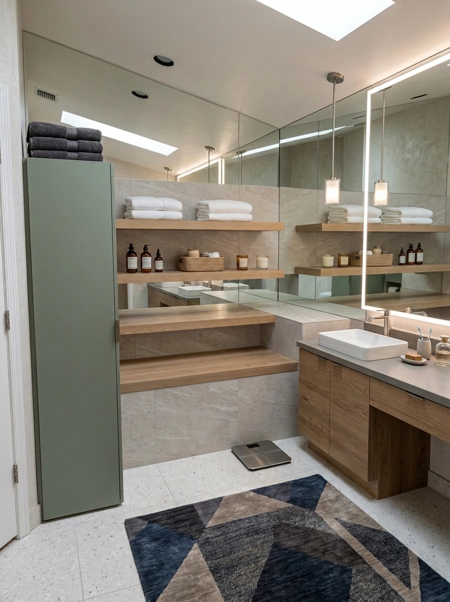 Contemporary Bathroom design — interior photo by GenRoom AI
