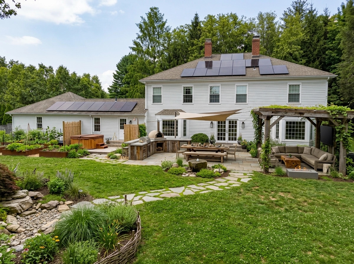 Landscape design in Eco Natural Garden style — Yard by GenRoom AI