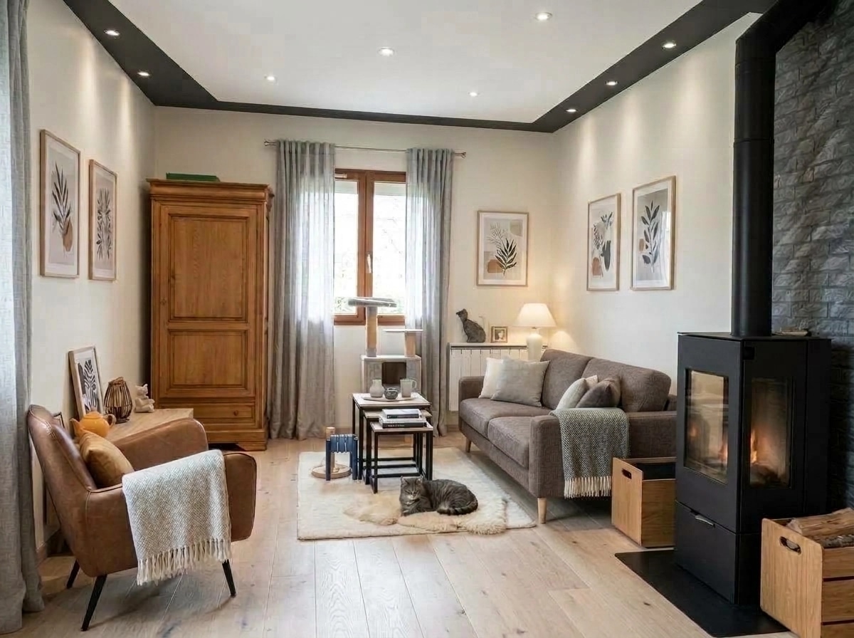 Interior design in Scandinavian style — Living Room by GenRoom AI