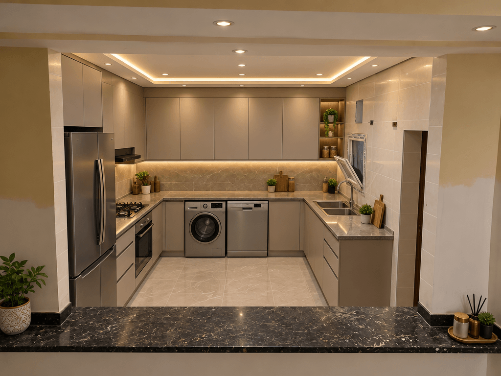 Kitchen interior in no_style style — photo by GenRoom AI