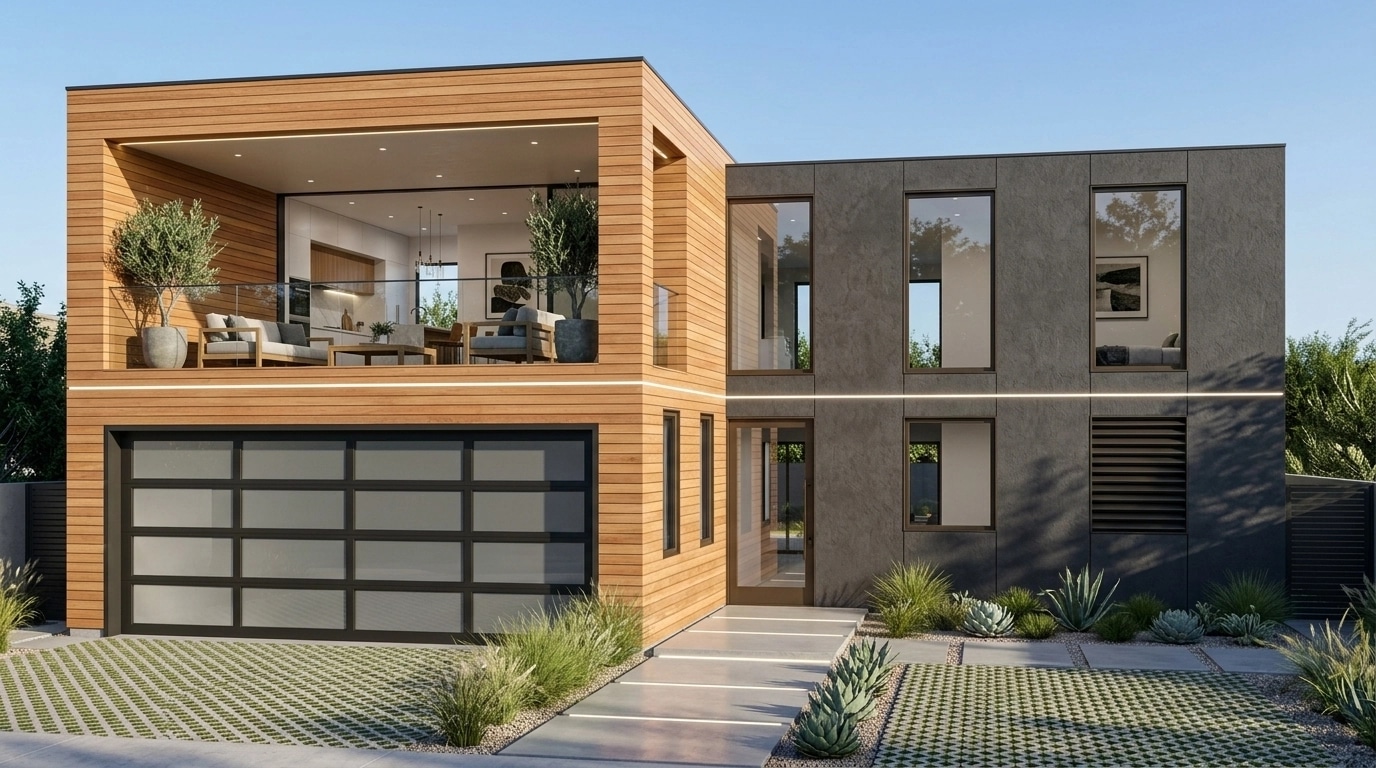 Contemporary Facade Facade design — facade photo by GenRoom AI