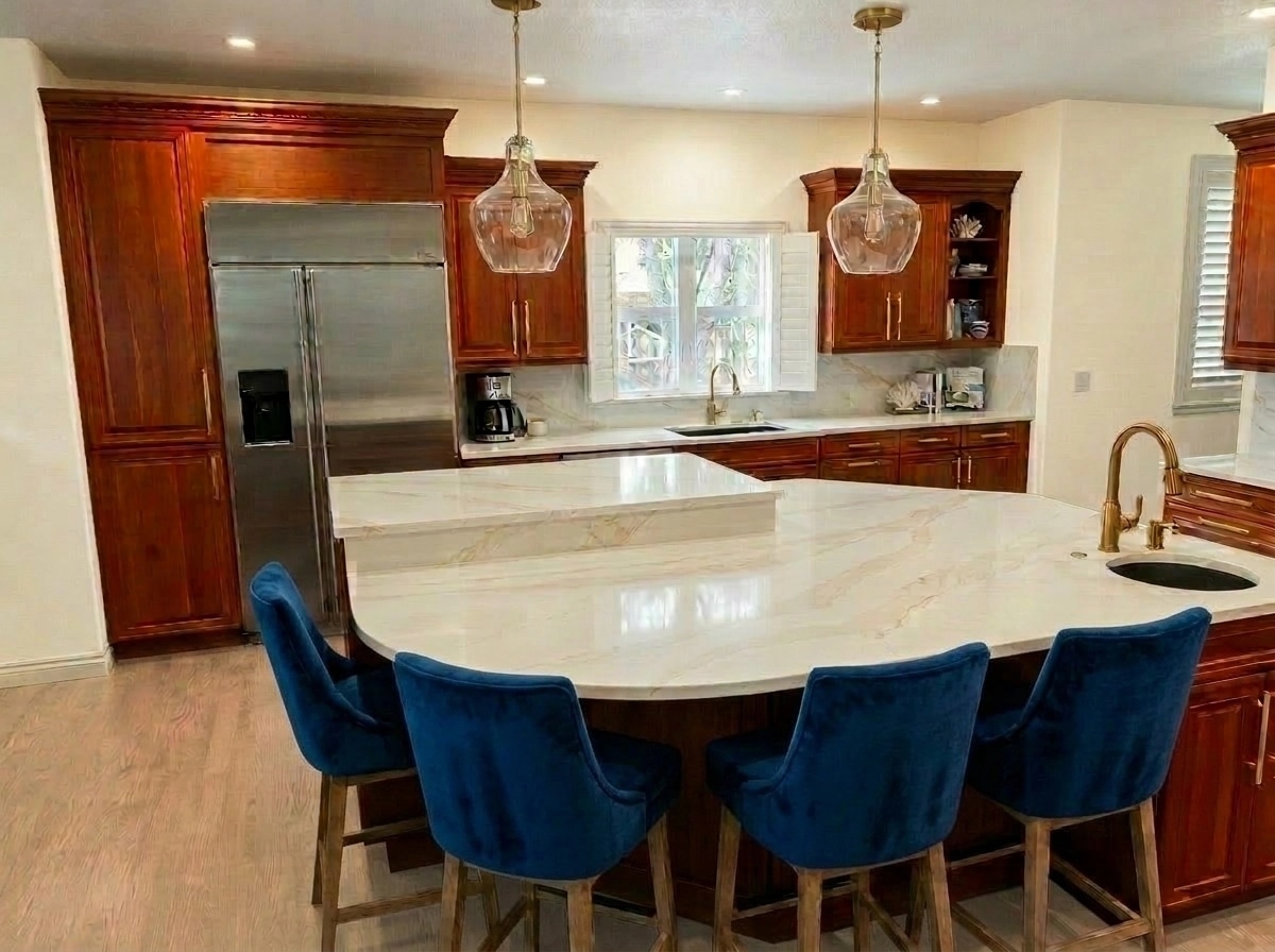 Interior design in Coastal / Hamptons style — Kitchen by GenRoom AI
