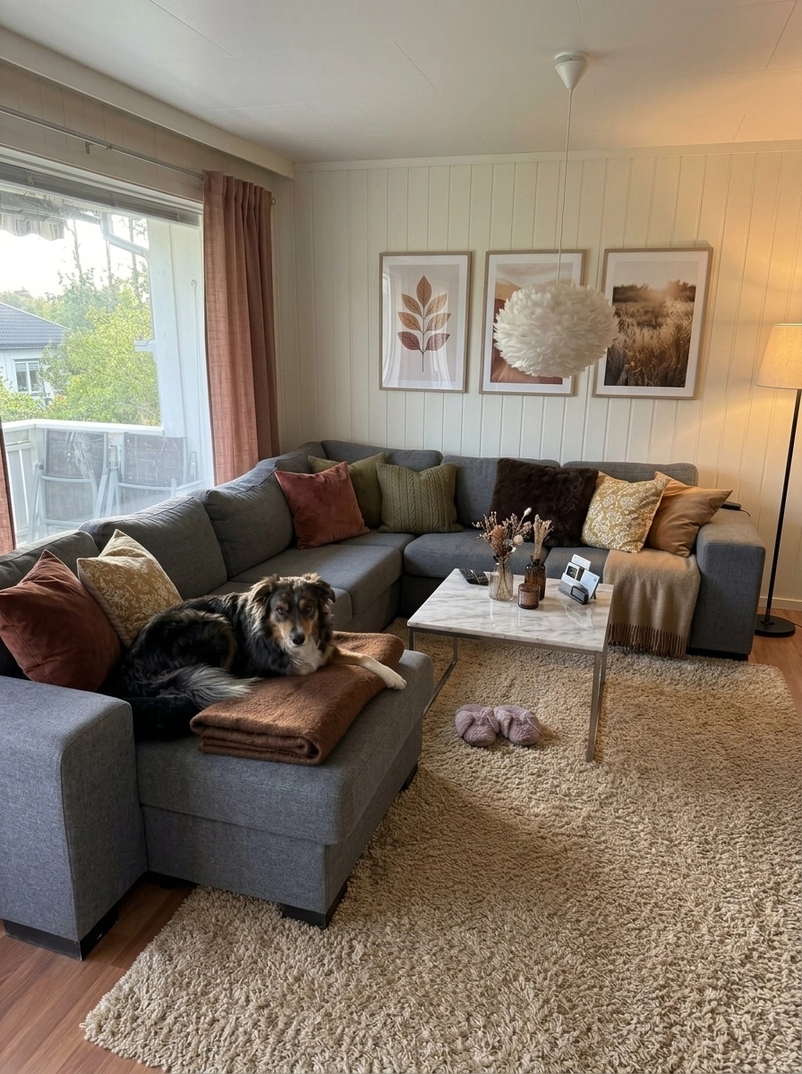 Interior design in Scandinavian style — Living Room by GenRoom AI