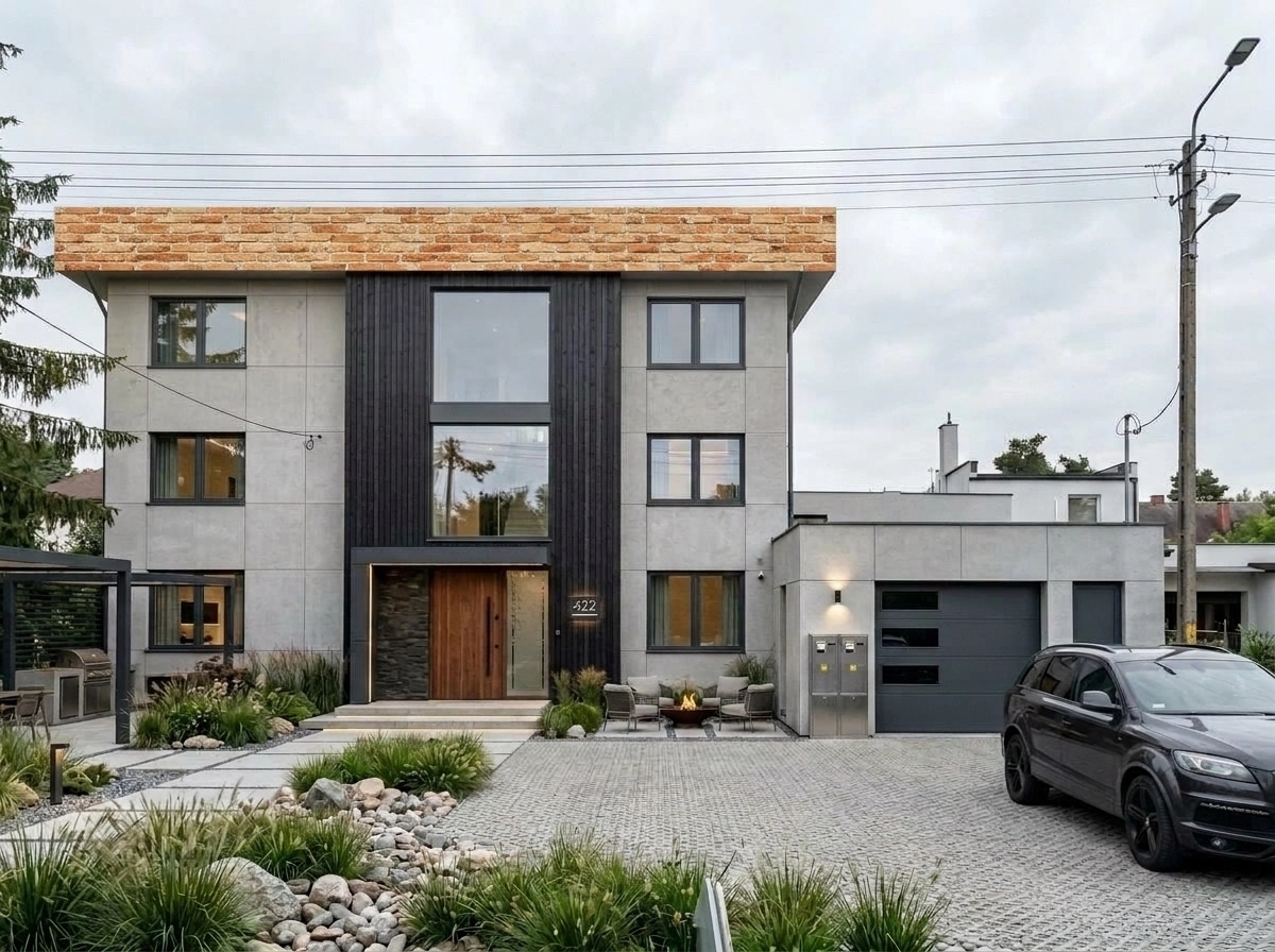 Contemporary Facade Facade design — facade photo by GenRoom AI